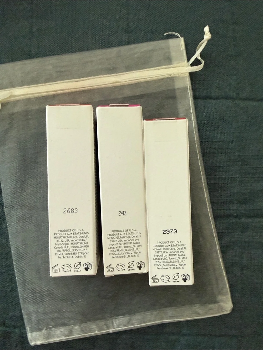 Monat Rejuveniqe Lip Gloss Trio — Naturally Nude, Pretty in Pink, First Date